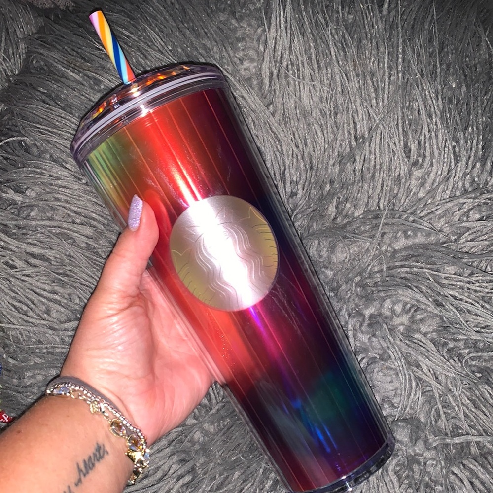 🌈 Starbucks Pride rainbow Tumbler NWT